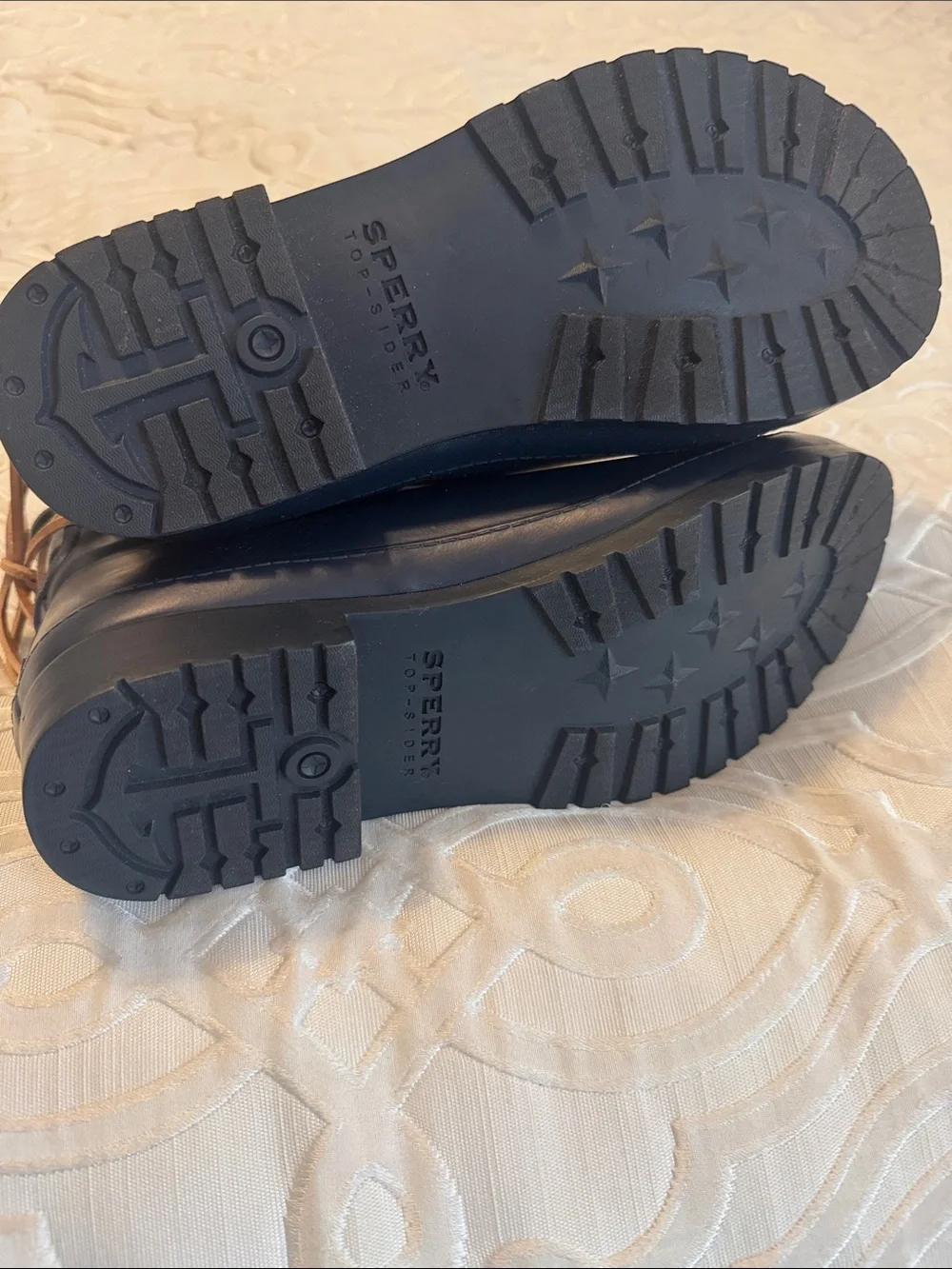 Sperry Navy Waterproof Rubber Ankle Boots